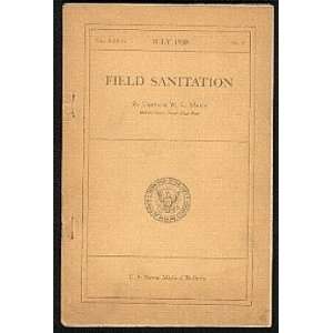  Field Sanitation W.L. Mann Books