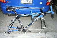 standard road bike mounted to the ASF (anti shock frame). Note how 