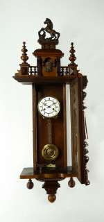 Antique German Junghans Keyhole wall clock at 1900  