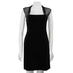 Connected Apparel Womens Illusion Sleeve Halter Dress  Overstock