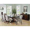 Hudson 60 inch Mocha X base Round Dining Table  Overstock