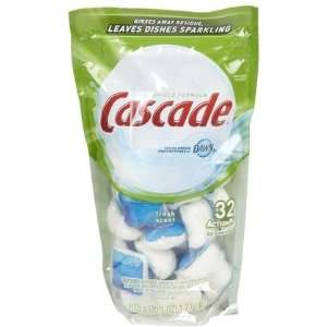 Cascade ActionPacs Dishwasher Detergent Fresh Scent 32 ct (Quantity of 