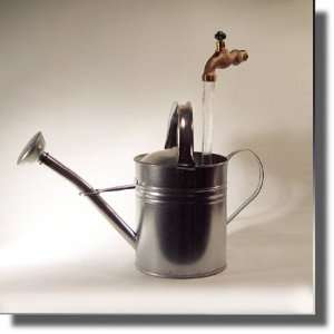  Classic Galvanized Watering Can Floating Faucet Fountain 