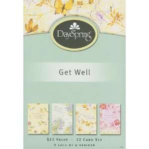 Boxed Gift Cards Get Well Whispers Of Grace (Package of 12 