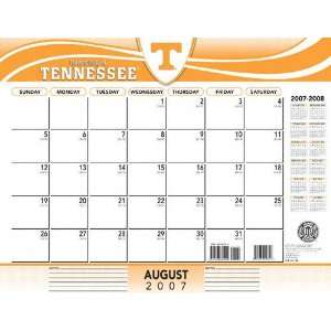 Tennessee Volunteers 2007 08 22 x 17 Academic Desk Calendar 