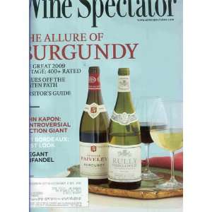 Wine Spectator Magazine the Allure of Burgundy June 30, 2012