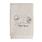 Love Paris Chic Embroidered Bathroom Wash Cloth Fingertip Towel
