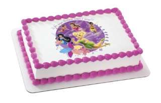 Disney Tinkerbell Fairies EDIBLE CAKE IMAGE DECORATION  