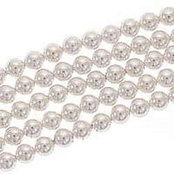 Austrian Crystal #5801 6 mm Round Faux Pearls White (Case of 50 
