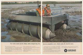 1964 US Navy Chrysler Marsh Screw Amphibian Vehicle Ad  