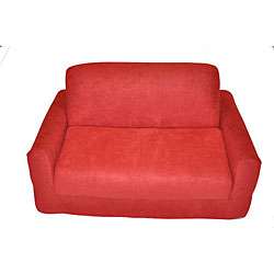 Fun Furnishings Red Micro Suede Sofa  Overstock