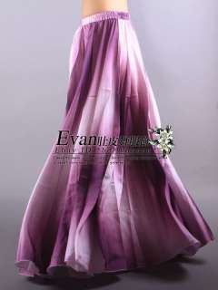 belly dance Costume Silk 360°rolling skirt 4Colors IN  