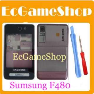 Samsung SGH F480 Pink Full Housing Fascia Case Cover T  
