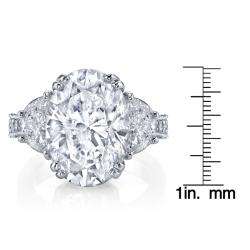 Platinum 12 1/3ct TDW Certified Diamond Ring (H I, SI2 SI3 