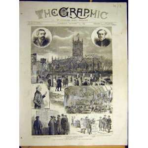  1887 Church Congress Wolverhampton Drill Hall Print