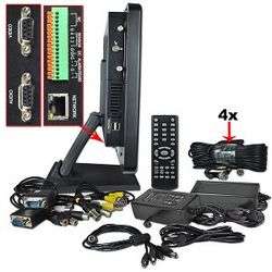   Standalone DVR Surveillance Kit w/15 LCD & 4 IR Motion Cameras  