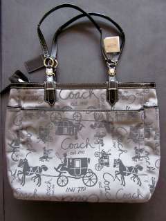 NWT COACH Gallery HORSE & CARRIAGE N/S TOTE~ F16567  
