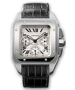 Cartier Santos 100 Mens Chronograph Watch  Overstock