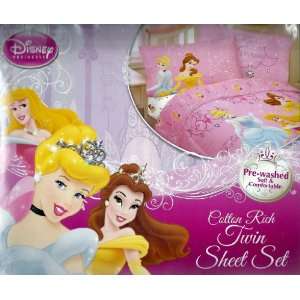  Disney Princess Fairy Tale Dreams Sheet Set: Twin Size 