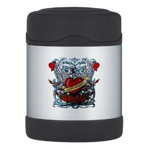  Thermos Food Jar Love Hurts with Sword Heart Thorns and 