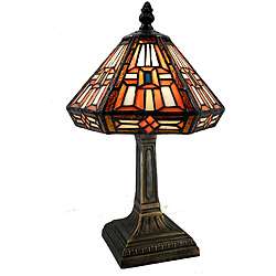 Tiffany style Bronze Cone Table Lamp  