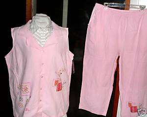 Bobbie Brooks BRAND NEW 2 Piece Pink Outfit sz sm 6 8  