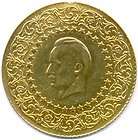 1947 GOLD 250 KURUSH TURKEY, VERY RARE, HUGE SOLID GOLD COIN