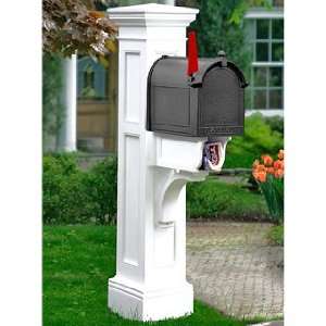  Liberty Mailbox Post with Newspaper Holder