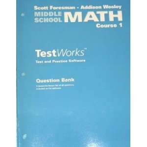  TestWorks Question Bank (Middle School Math Course 1, Grade 