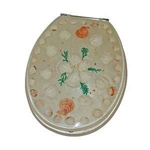    Opalescent Acrylic Toilet Seat with Sea Shells: Home Improvement