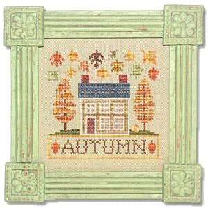    Autumn Cottage Boxer   Cross Stitch Kit: Arts, Crafts & Sewing