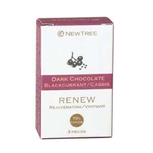 NEWTREE Renew 73% Cocoa Black Currant Mini Box18 Count  