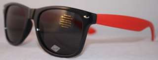 WaYfARER Sunglasses Black with Color ARMS Dark Lens NeW  