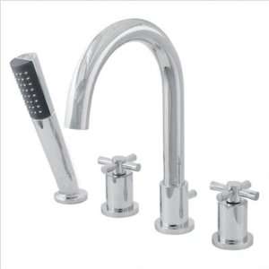 Ulm Roman Tub Faucet and Round Style Accessories