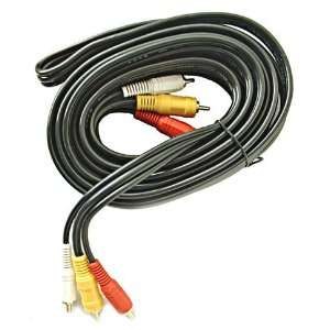 CablesToBuy™ 10 Ft ( 3 M) 3 RCA M/M Audio AV Video Component Cable 