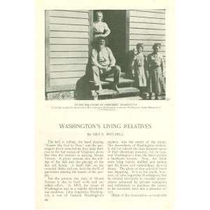  1908 Living Relatives of George Washington illustrated 