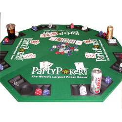 Party Poker Folding Poker Table Top  Overstock