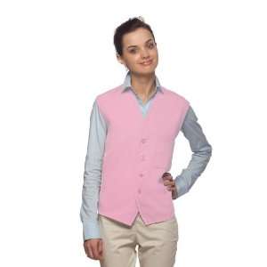 DayStar 740 One Pocket Uniform Vest Apron   Pink   Embroidery 