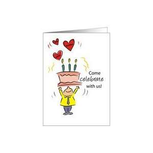 Come Celebrate with us! 90th Birthday Party Card