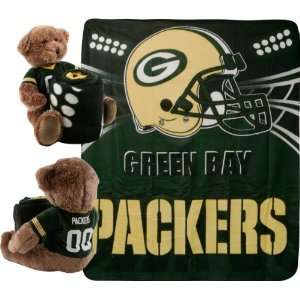Green Bay Packers Bear and Blanket Set 