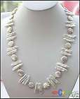 24 30MM WHITE DENS BIWA COIN PEARL NECKLACE