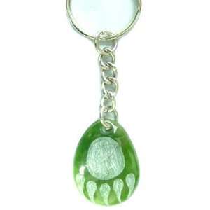  Jade Bear Paw Keychain 