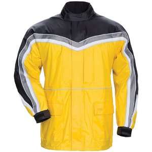 Tourmaster Mens Yellow Elite Series II Rainsuit Jacket   Size : Small