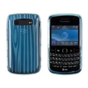  Blue Wood Grain Flexi TPU Case for Blackberry Bold 9700 
