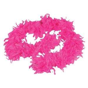  Hot Pink Boa With Silver Tinsel (1 pc) Toys & Games