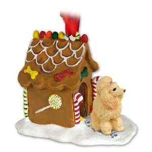   Bow New Resin GINGERBREAD HOUSE Christmas Ornament 01C