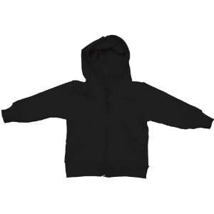 American Apparel   Infant California Fleece Zip Up Hoody, Black, 6 12