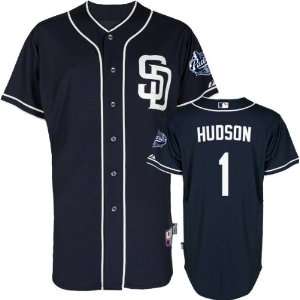  Orlando Hudson Jersey Adult Majestic Alternate Navy Authentic Cool 