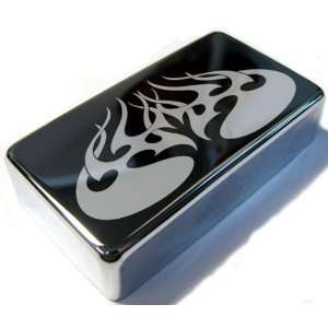    Flame 2 Chrome Engraved Humbucker Cover: Musical Instruments