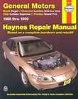 General Motors Automotive Repair Manual 1988 Thru 1999: Buick Regal 